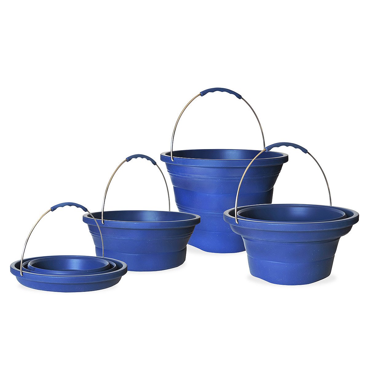 Collapsible Utility Bucket Silicone, Stainless Steel