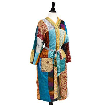 K'Mich Weddings - wedding planning - anniversary gifts for her - upcycled cotton sari robe - uncommongoods