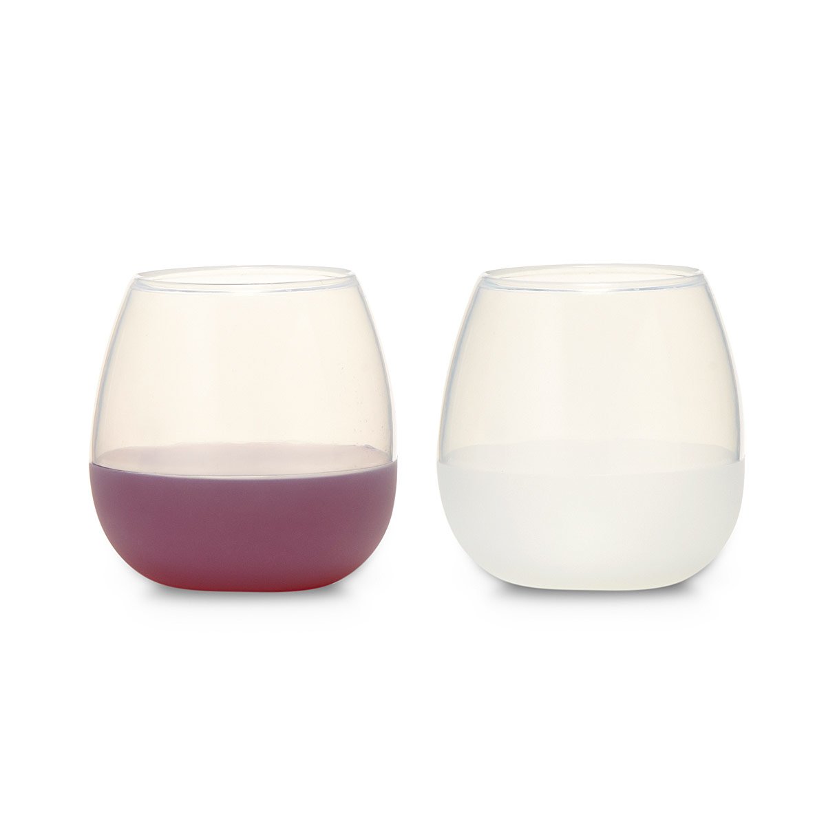 Silicone Wine Glass Set stemless wine glasses, outdoor dining