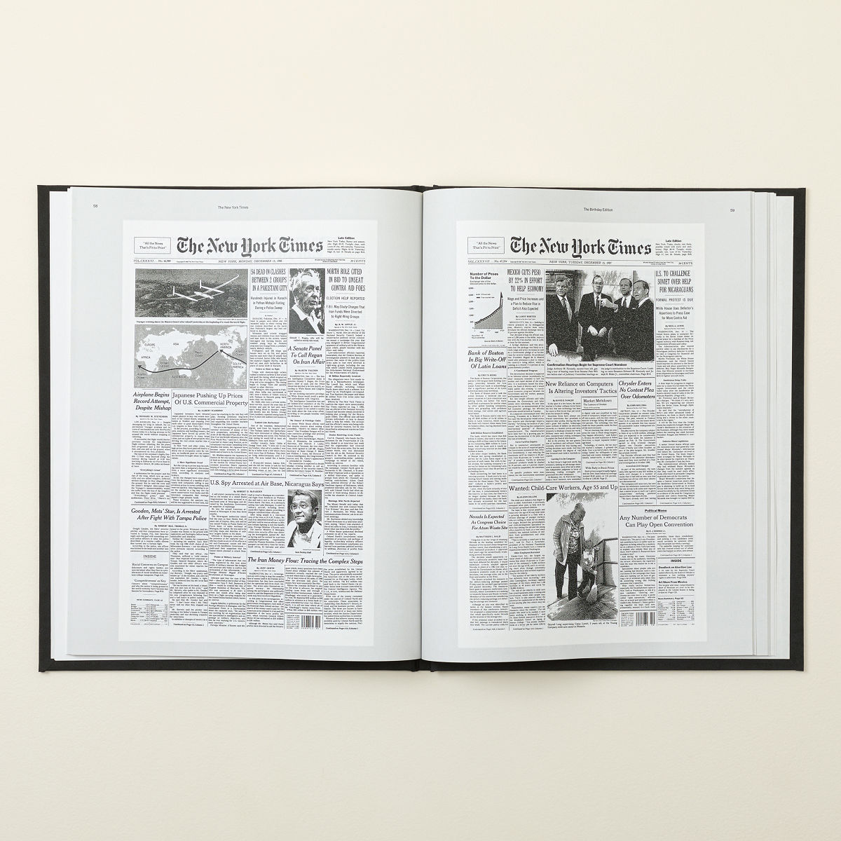 New York Times Custom Birthday Book Personalized News