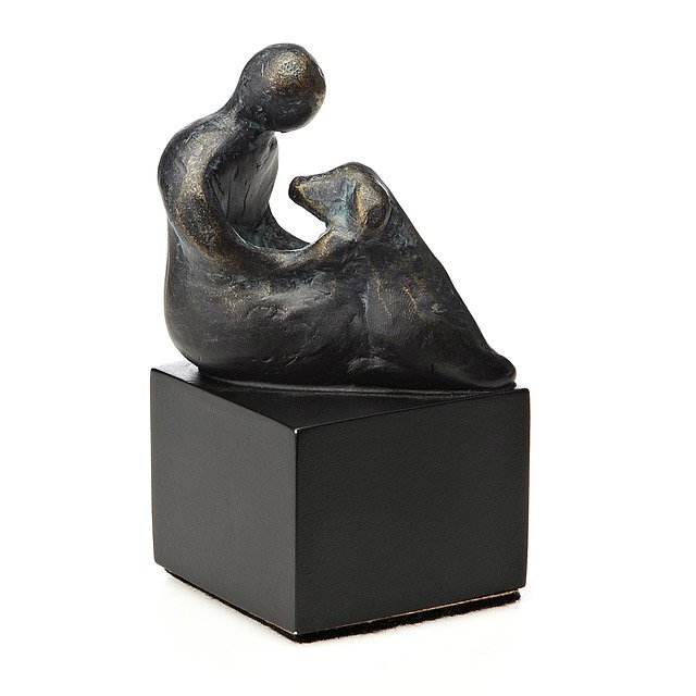 Zen Dog Garden Sculpture zen garden, praying sculpture