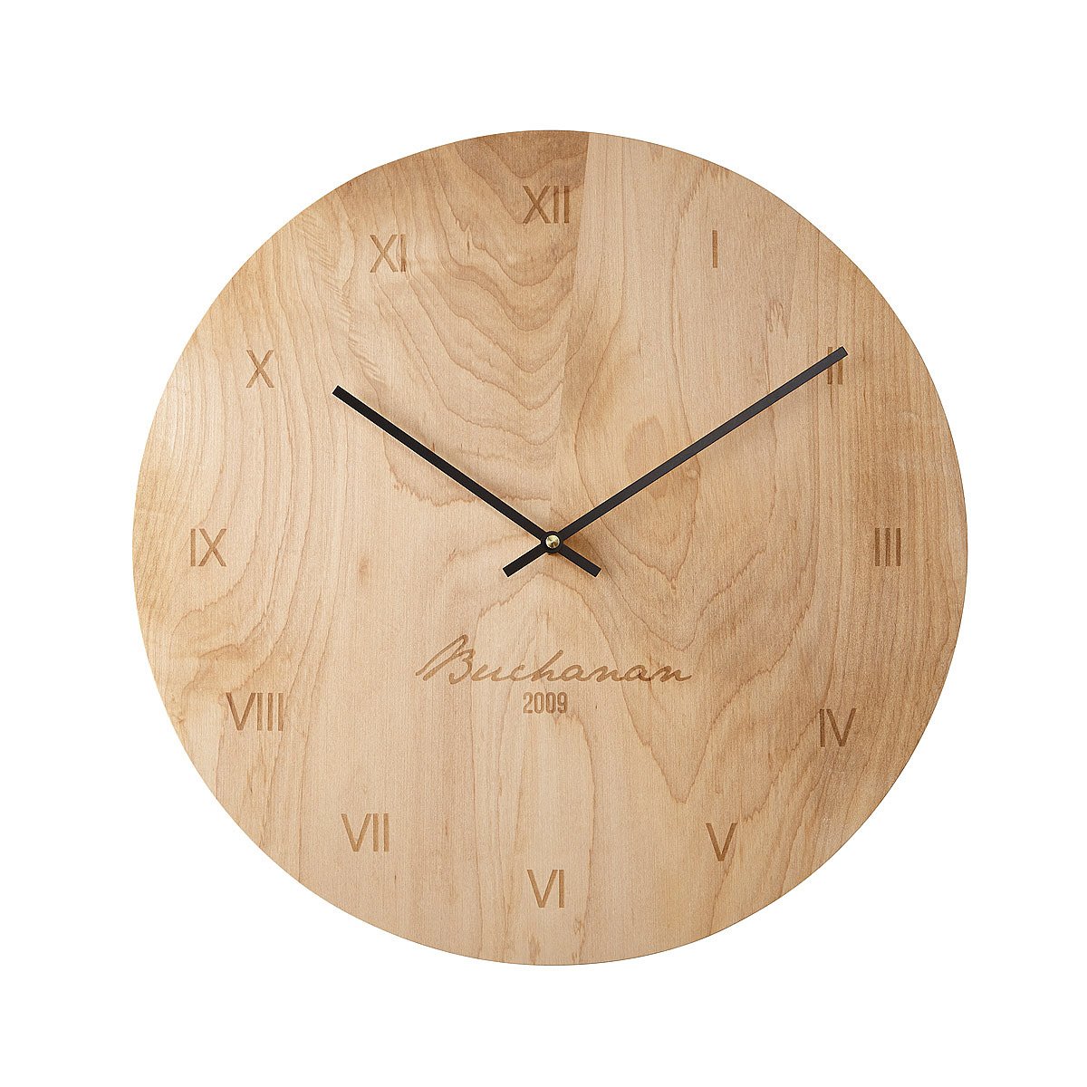 Personalized Maple Wall Clock custom clock, personalized, wood clock