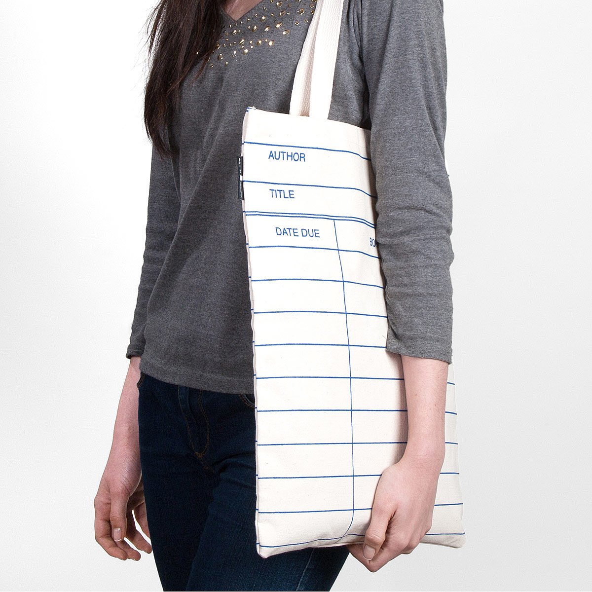 Library Card Tote Bag Book Bag