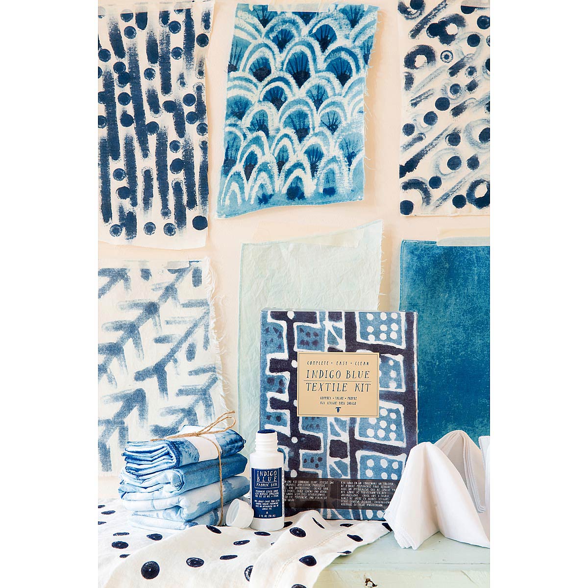 Indigo Textile Dye Kit DIY craft kit, tie dye