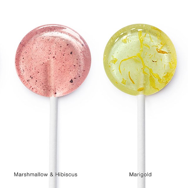 Edible Flower Lollipop Set homemade candy