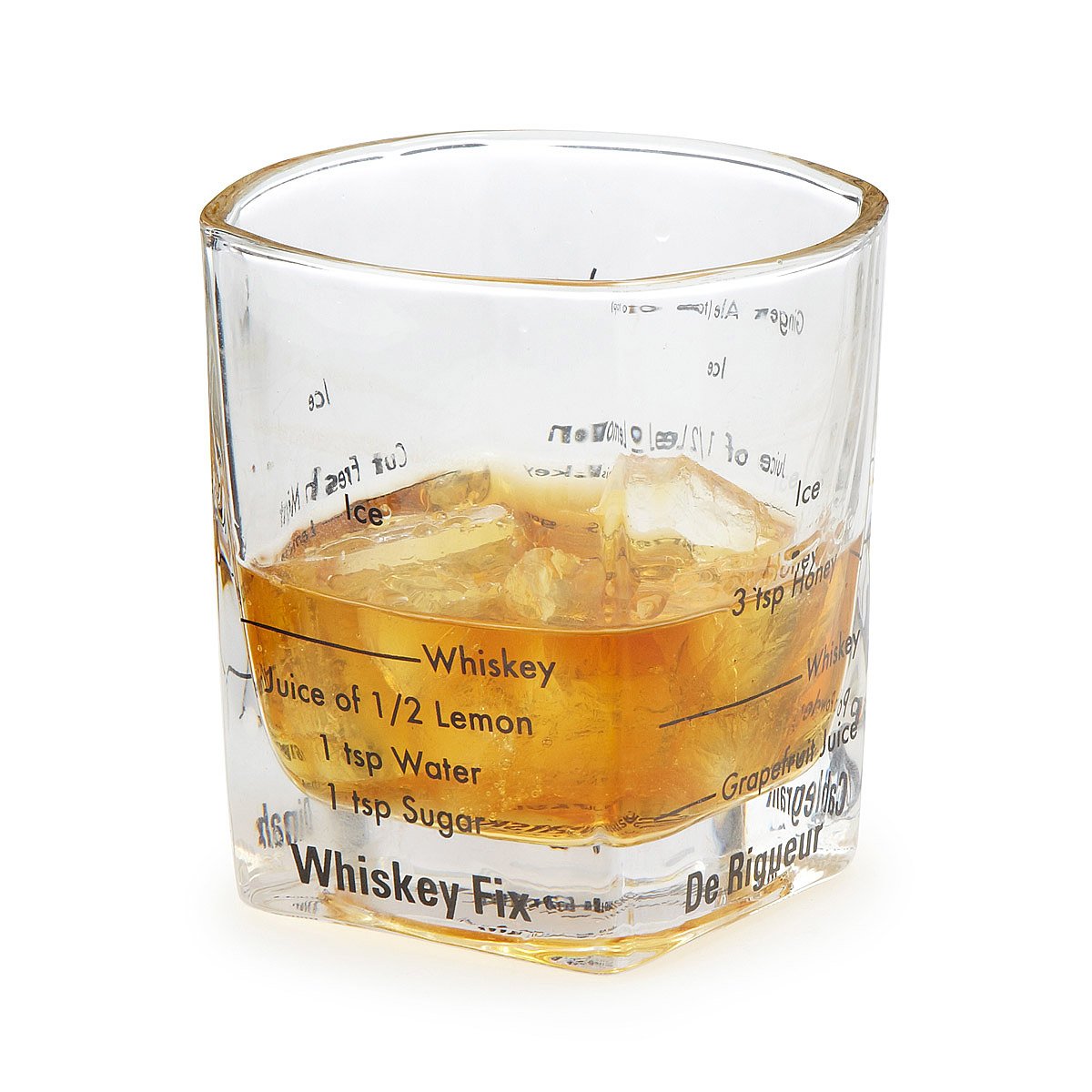 Cocktail Recipe Glasses Set of 4 classic cocktails