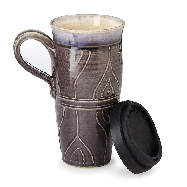 Stoneware Travel Mug pottery mug