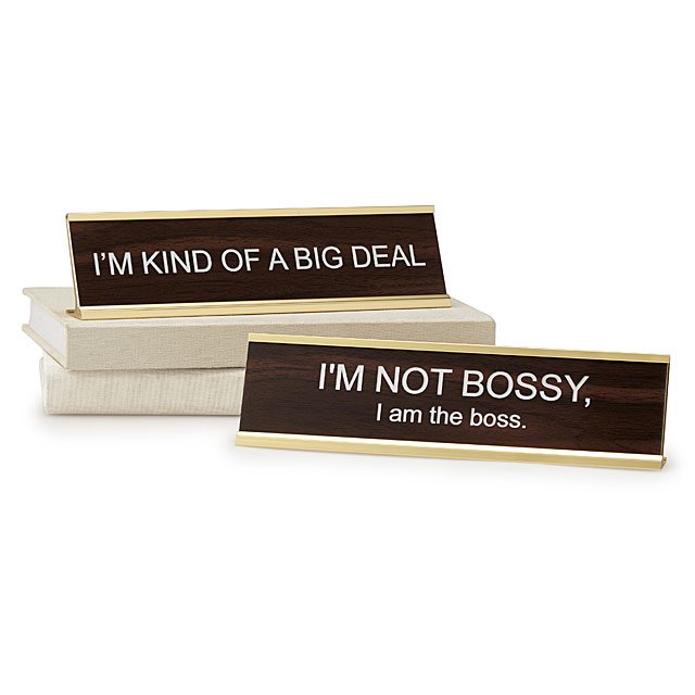 Big Personality Desk Signs Boss Gift Office Sign Uncommon Goods