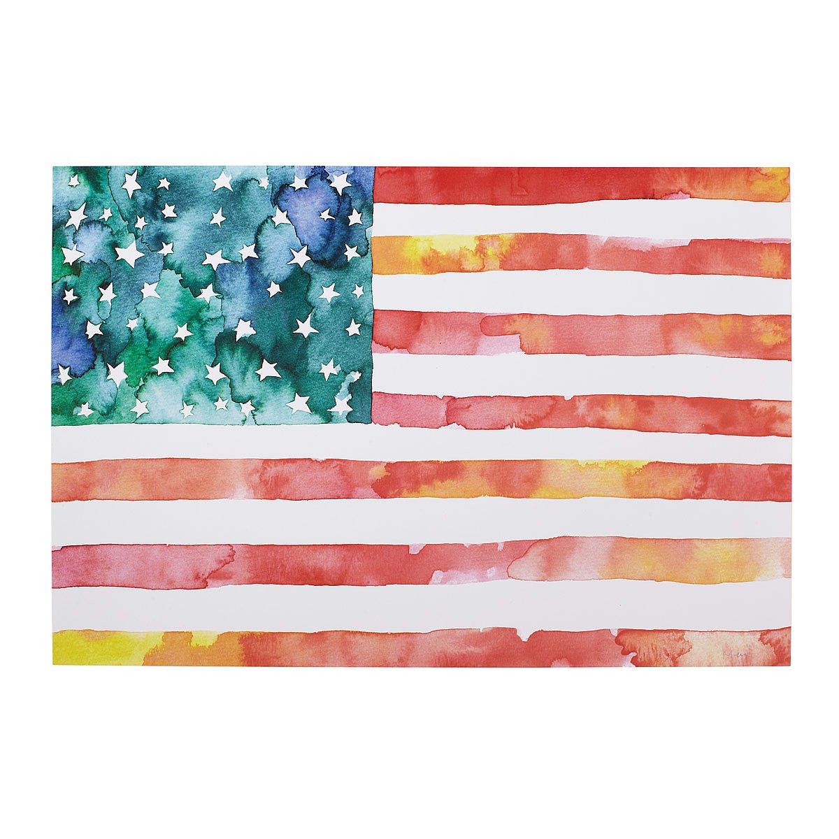American Flag Watercolor | american flag painting, art | UncommonGoods