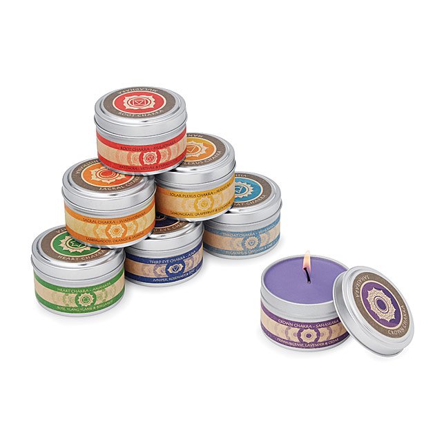Chakra Candles Set of 7 seven chakras