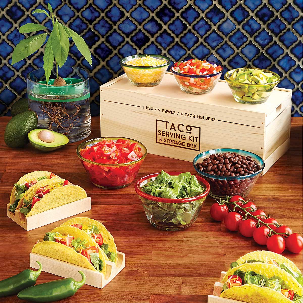 Taco Serving Kit and Storage Box