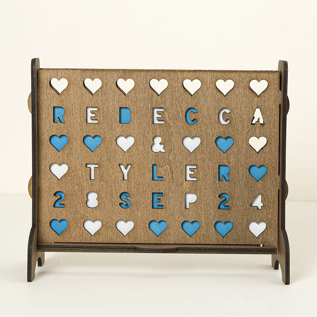 Wood Heart Across Game 5-year Anniversary Gift Ideas for Him