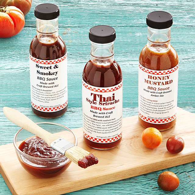 Beer-Infused BBQ Sauce - Set of 3