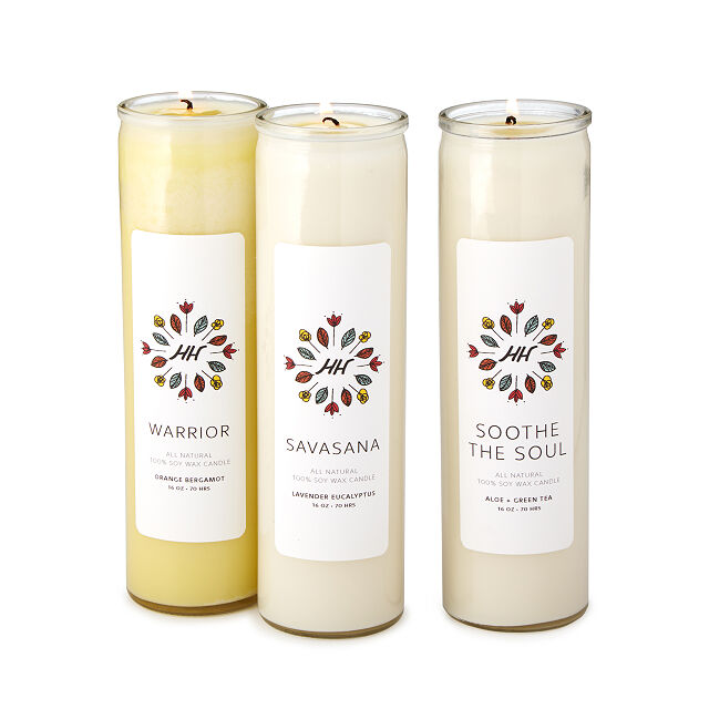 The Soothe the Soul Yoga Candles product recommended by Jessica Wilke on Improve Her Health.