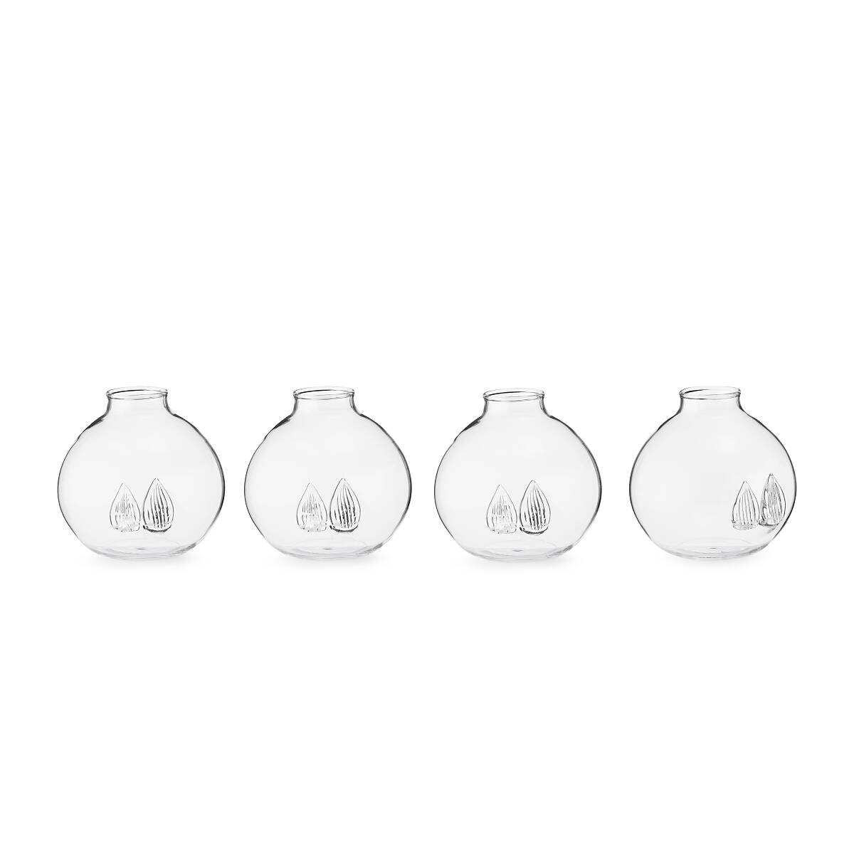 Place Card Holder Vases Set of 4 Glass Table Card Vase