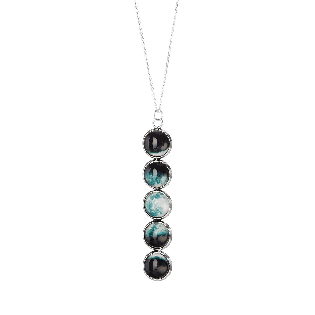 Moon Phase Necklace Silver Astronomy Lover Jewelry UncommonGoods Moon phase necklace silver astronomy lover jewelry uncommongoods