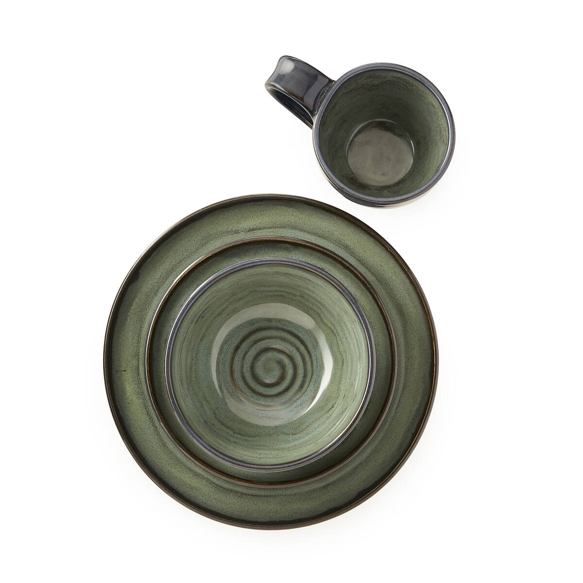 Swirl Dishware Collection dish set, stoneware dish set