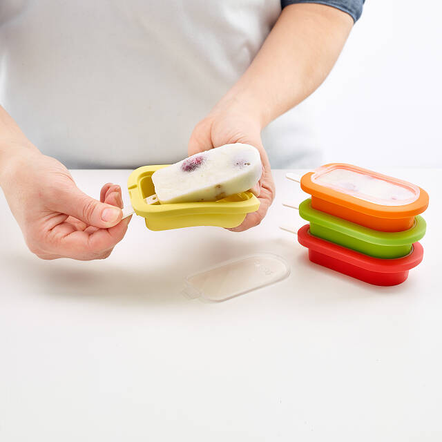 Stackable Ice Pop Molds Set of 4 Popsicle, Summer Desserts