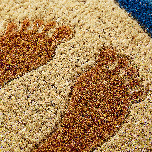 Footprints In The Sand Doormat Uncommon Goods