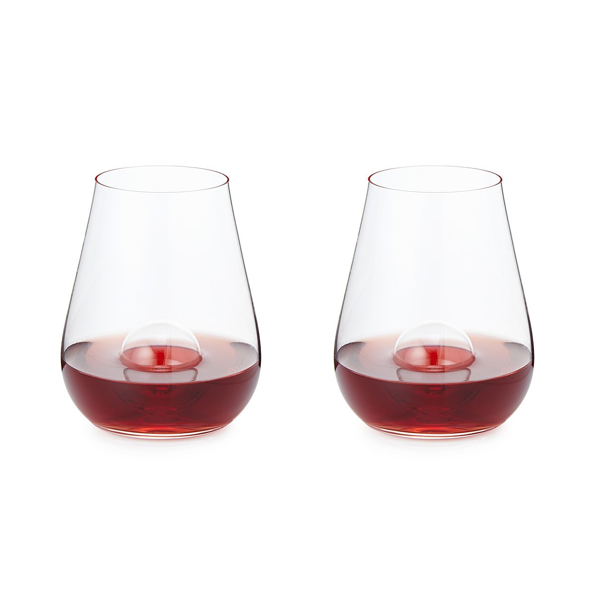 Major Scale Musical Wine Glasses Set of 2 Etched Red Wine Glasses
