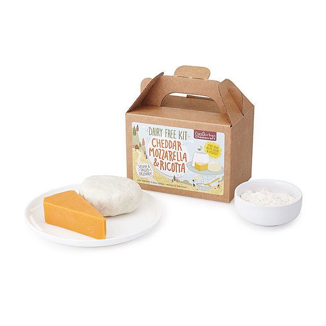 Dairy Free Cheddar, Mozzarella and Ricotta Kit Vegan Cheese, DairyFree Cheese, Homemade