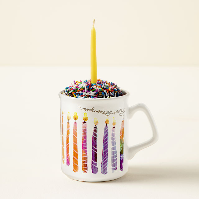 Birthday Cake in a Mug