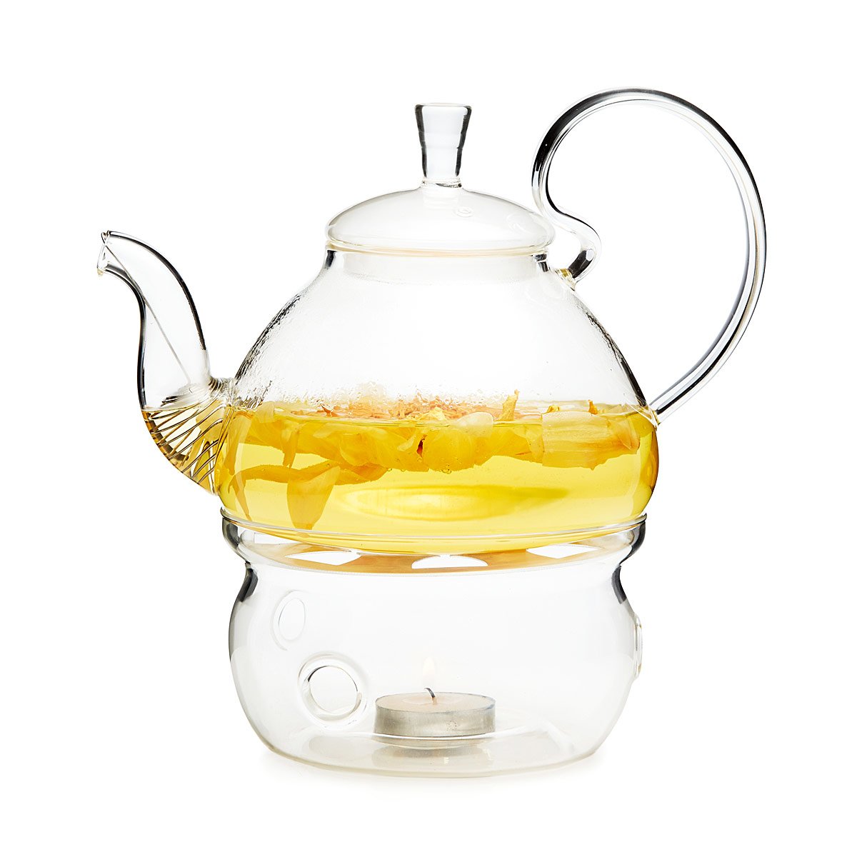 Glass Teapot & Warmer unique teapot, glass teapot,
