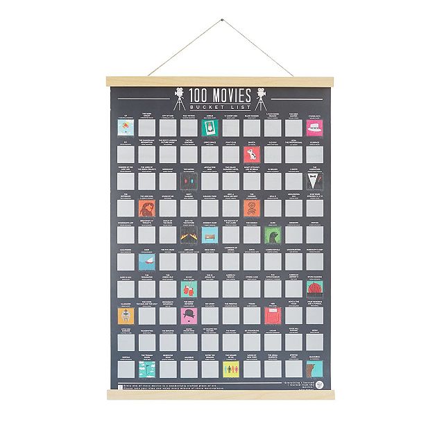 100 Essential Novels Scratch Off Chart Uk