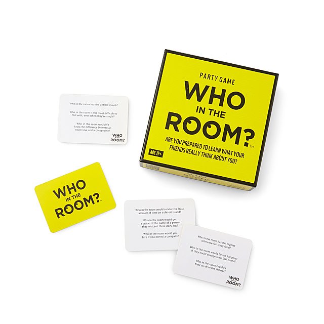 Who In The Room Party Game Fun Gifts Trivia Uncommongoods