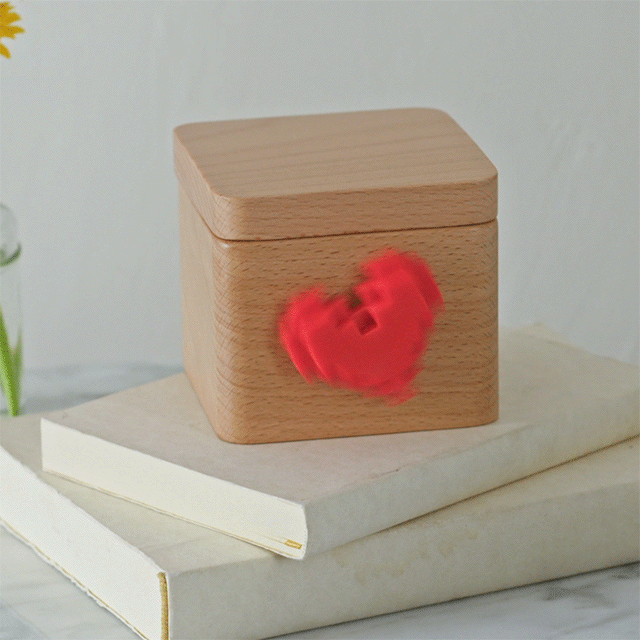 Best Romantic Gift For Long Distance Couples Lovebox Spinning Heart Messenger