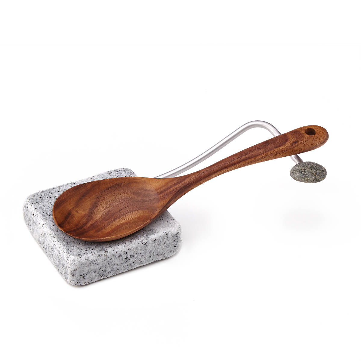 Sea Stone Spoon Rest Unique Hostess Gifts; Handmade Kitchen Utensils