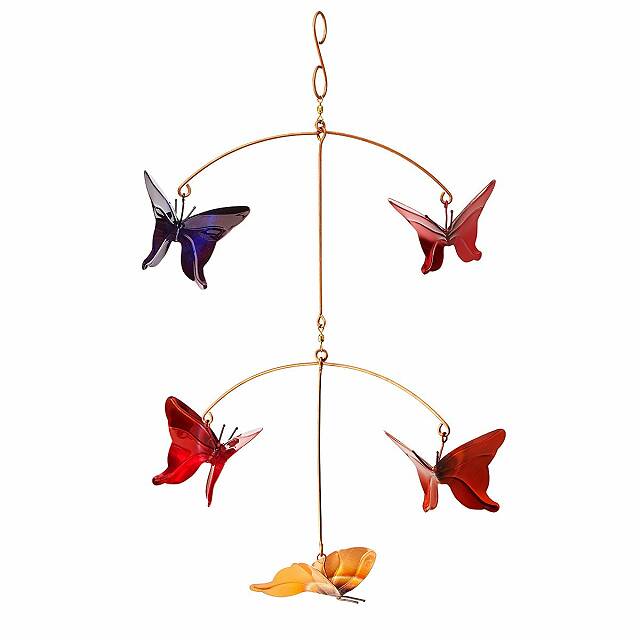 Copper Butterfly Garden Mobile Garden Decor Butterfly Gifts