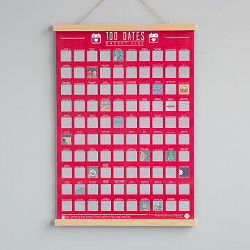 uncommongoods.com | 100 Dates Scratch Off Poster