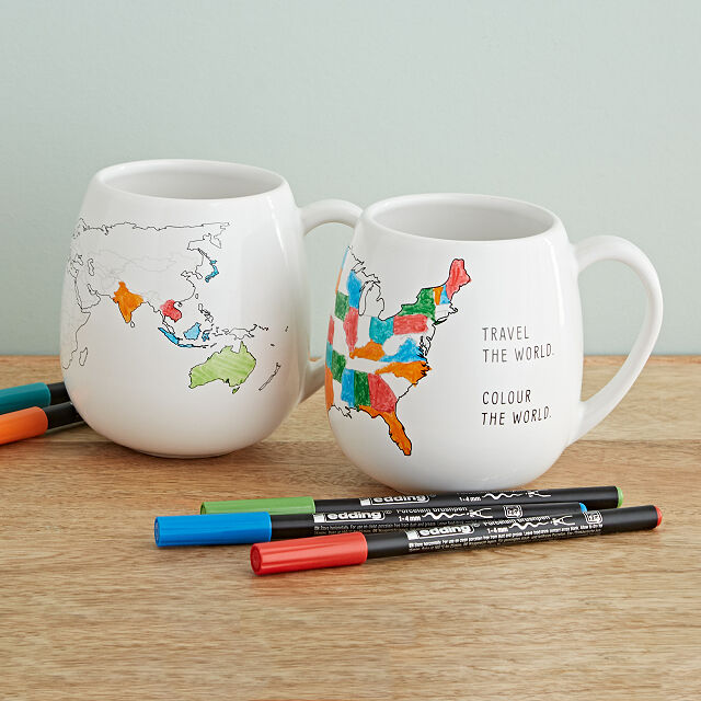 Color Map Mug, Souvenir