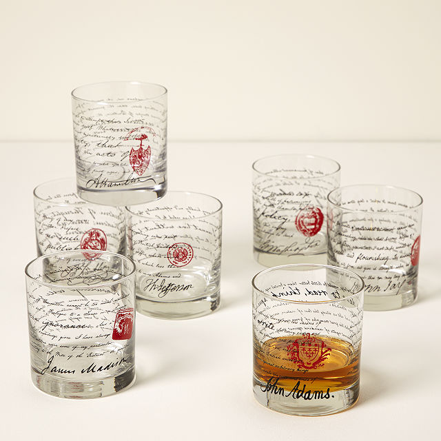 uncommongoods.com | Founding Fathers Whiskey Glasses