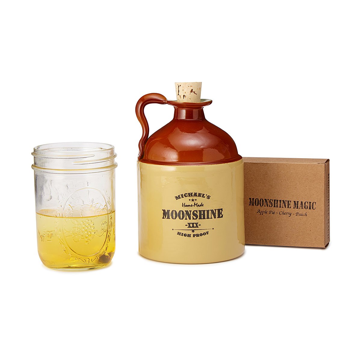 Personalized Moonshine Jug & Kit Flavored Grain Alcohol