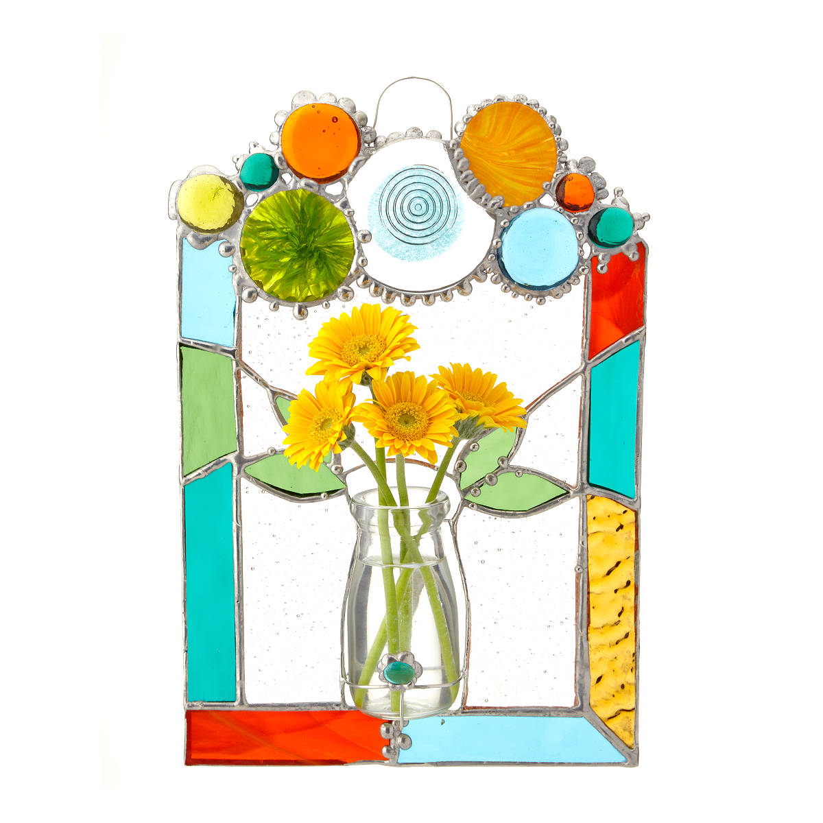 Glass Flower Bouquet Art Handmade Flower Art