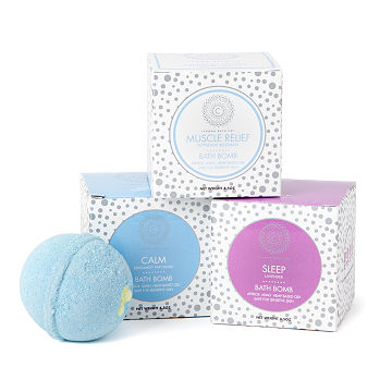 Hemp Infused Relief and Relax Bath Bombs, stress relief gift ideas for overwhelmed people