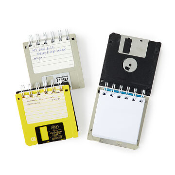 Upcycled Floppy Disk Notebooks - Set of 3