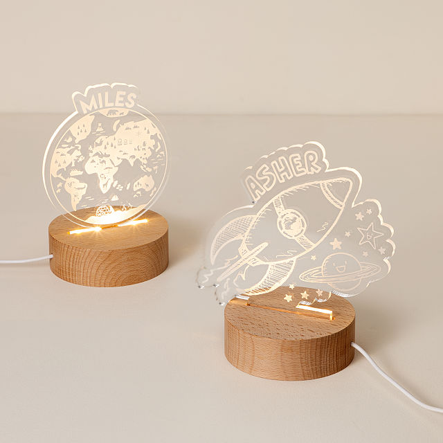Personalized Earth and Space Nightlights