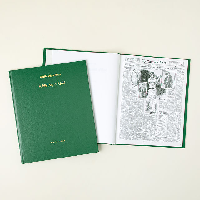 New York Times Personalized Golf History Book from Uncommon Goods