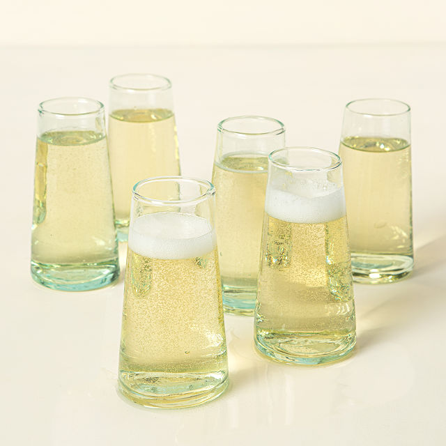 Recycled Stemless Flutes - Set of 6