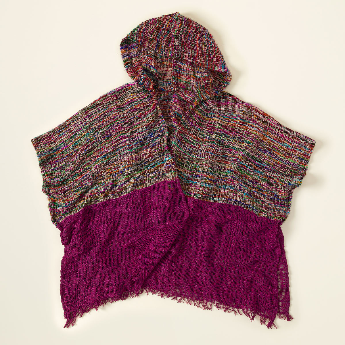 Repurposed Silk Sari Ruana