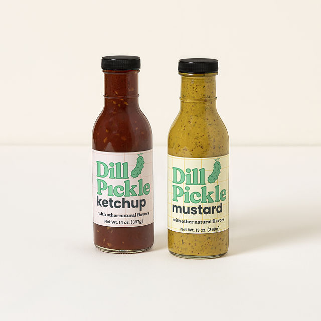Dill Pickle Ketchup & Mustard