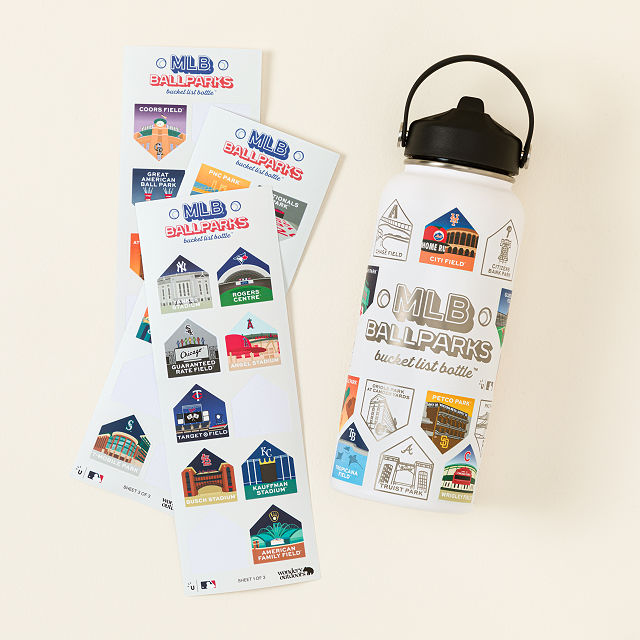 MLB Ballparks Bucket List Water Bottle