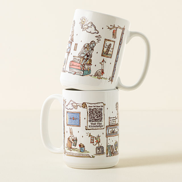Trivia Every Day Interactive QR Mug | History Geek Gifts | Fathers Day Gifts | Gifts for Dad | Gifts for Men | Birthday Gifts | History Gifts |