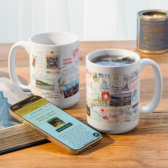 Uncommon Goods Travel the World in 365 Days QR Mug in Multi at Nordstrom