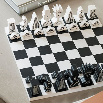Skyline Chess Jeu d'échecs Tokyo | Blanc | FR