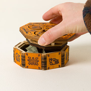 Uncommon Goods | Unlock the Cash Viking Chest Puzzle | puzzle gift box